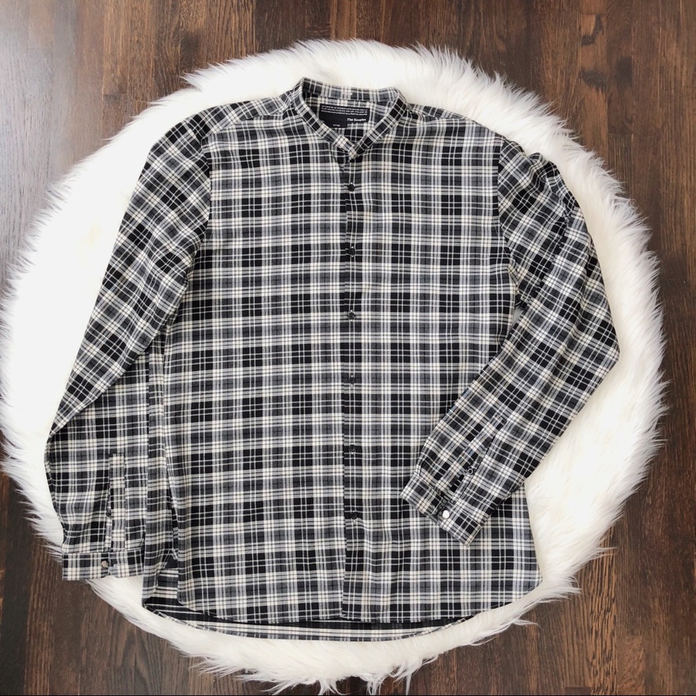 The Kooples - Men's Black Trim Fit Check Shirt
